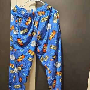 SpongeBob SquarePants Vibrant Blue Pajama Bottoms